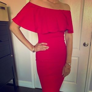 Beautiful worn once red dress